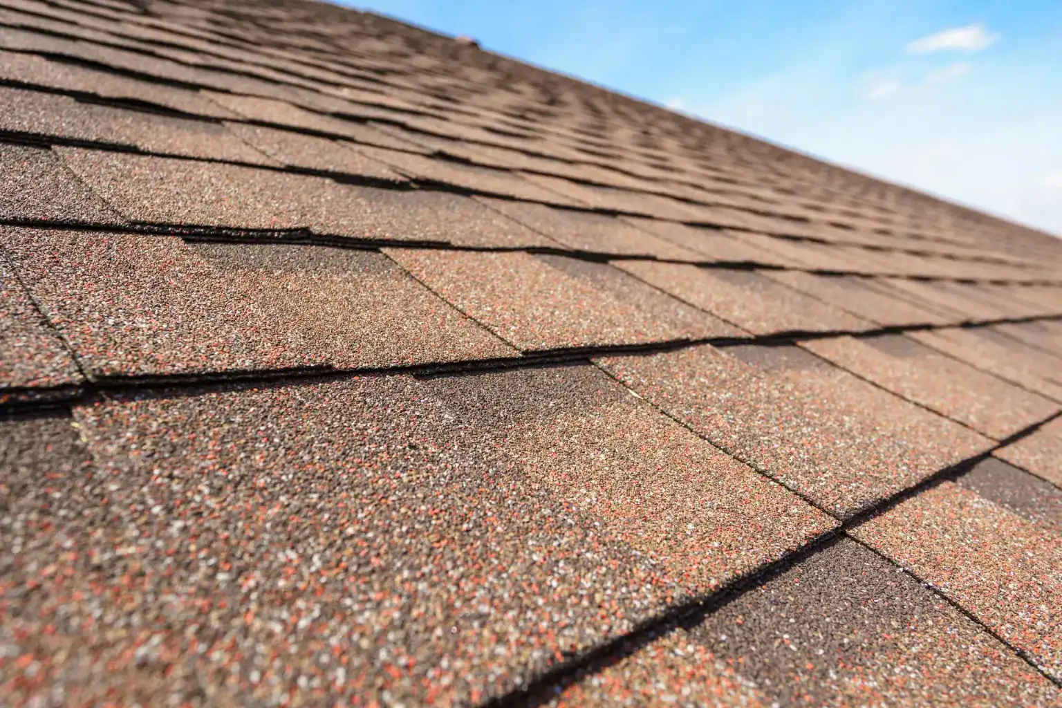 composite roofing material, close look