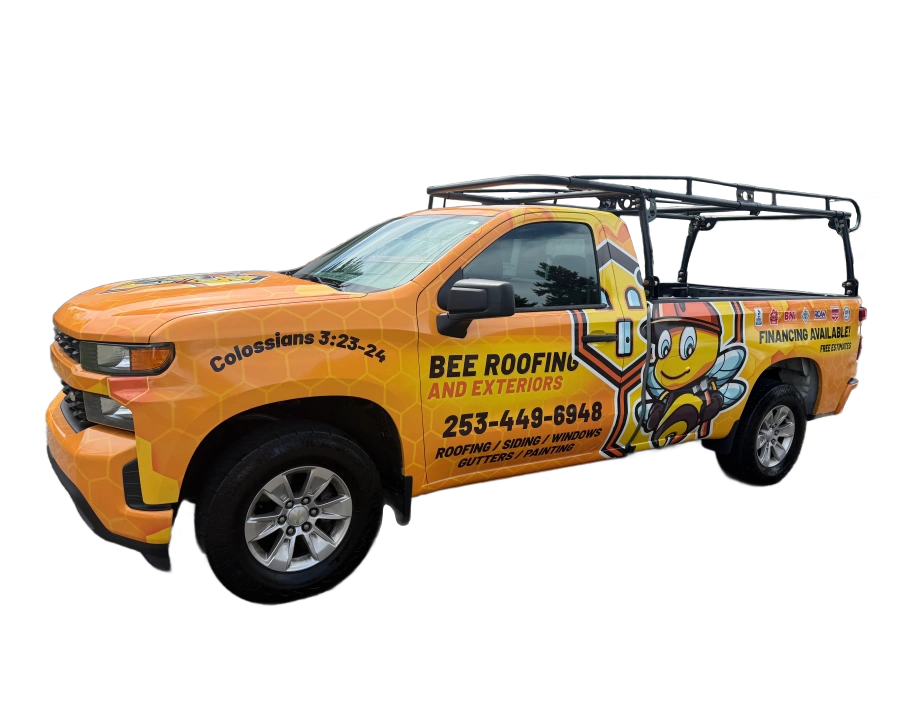 truck-ladder-rack-BeeRoofing